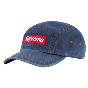 Supreme Washed Chino Twill Camp Cap (Denim)